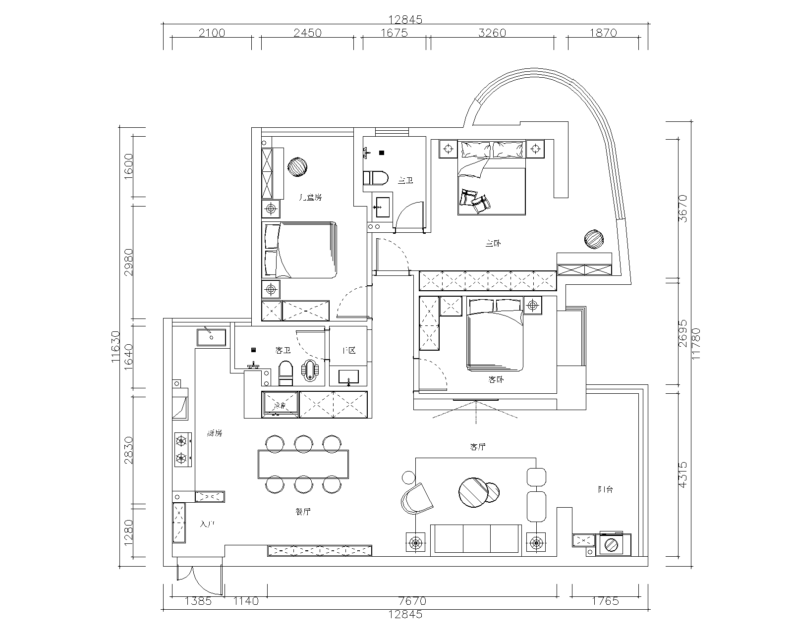 三葉石新作 | 華泰壹品125㎡，簡約純粹的美